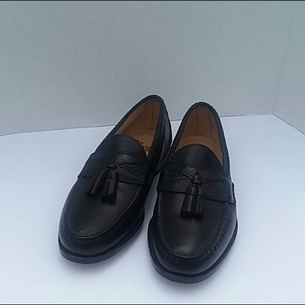 Allen Edmond Maxfield Tassel Loafers Black Sz. 10